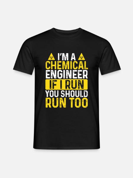 Chemical Engineer Chemical Engineering - Men's T-Shirt - black