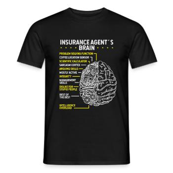 Life Insurance Agent Insurance Practice Test - Männer T-Shirt - Schwarz - Vorne - AI Model Male 178 light (178cm)