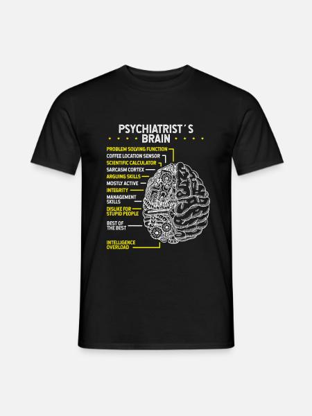 Psychiatre Psychologie Psychiatrie Psychologue - T-shirt homme - noir