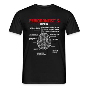 Dentifrice parodontiste recommandé parodontiste - T-shirt homme - noir - Devant - AI Model Male 178 light (178cm)