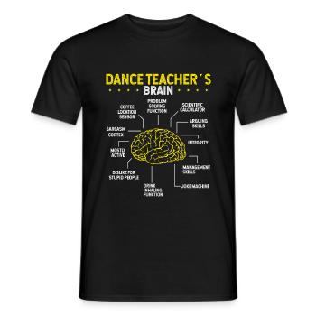 Dance Teacher Jazz Dancing Teacher Choreographing - Men's T-Shirt - black - Front - AI Model Male 178 light (178cm)