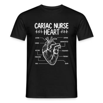 Cardiac Nurse Cardiology Nurse Accessoires - Männer T-Shirt - Schwarz - Vorne - AI Model Male 178 light (178cm)