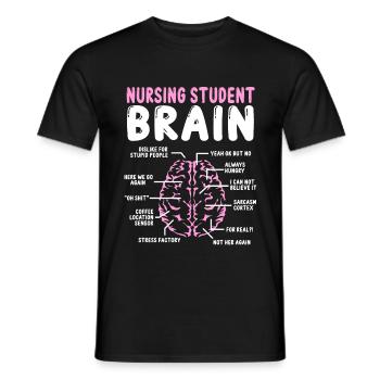Nursing School Graduation Party Nursing Student - Men's T-Shirt - black - Front - AI Model Male 178 light (178cm)