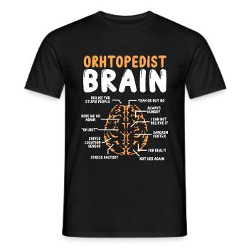 Orthopedist for Work Orthopedic Doctor Accessory - Men's T-Shirt - black - Front - AI Model Male 178 light (178cm)