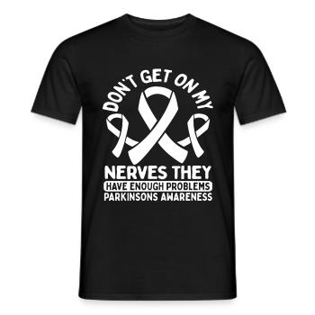 Combattant survivant de la sensibilisation à la maladie de Parkinson - T-shirt homme - noir - Devant - AI Model Male 178 light (178cm)