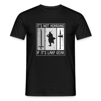 Ce n’est pas de la thésaurisation si c’est du GN amusant LARP - T-shirt homme - noir - Devant - AI Model Male 178 light (178cm)