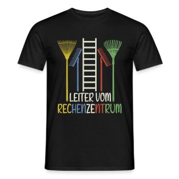 Leiter Vom Rechenzentrum - Garten Wortwitz - Männer T-Shirt - Schwarz - Vorne - AI Model Male 178 light (178cm)