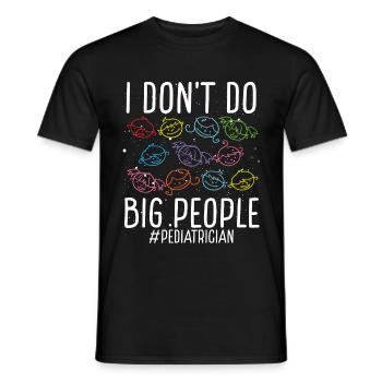 Pediatrician PEDS big people Children Doctor - Men's T-Shirt - black - Front - AI Model Male 178 light (178cm)