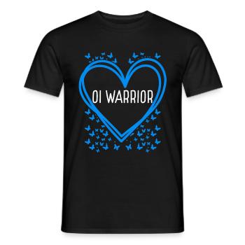 Osteogenesis Imperfecta Ribbon Fight Heart Warrior - Männer T-Shirt - Schwarz - Vorne - AI Model Male 178 light (178cm)