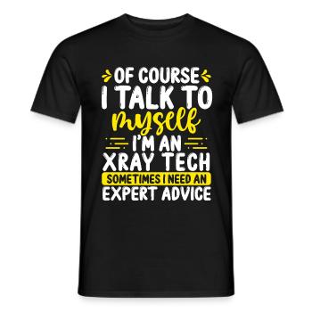Appréciation du technologue en rayons X Technicien en radiologie - T-shirt homme - noir - Devant - AI Model Male 178 light (178cm)