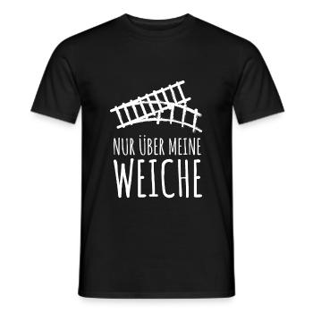 Eisenbahn Lokführer Modellbau Zugführer Lokomotive - Männer T-Shirt - Schwarz - Vorne - AI Model Male 178 light (178cm)