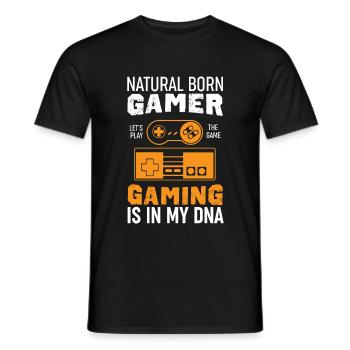 Gaming Gamer Jeu Vidéo Zocker Geek Gift - T-shirt homme - noir - Devant - AI Model Male 178 light (178cm)