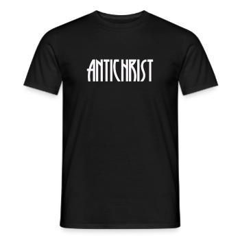 Antichrist païen runes cadeau des Écritures pour hommes - T-shirt homme - noir - Devant - AI Model Male 178 light (178cm)