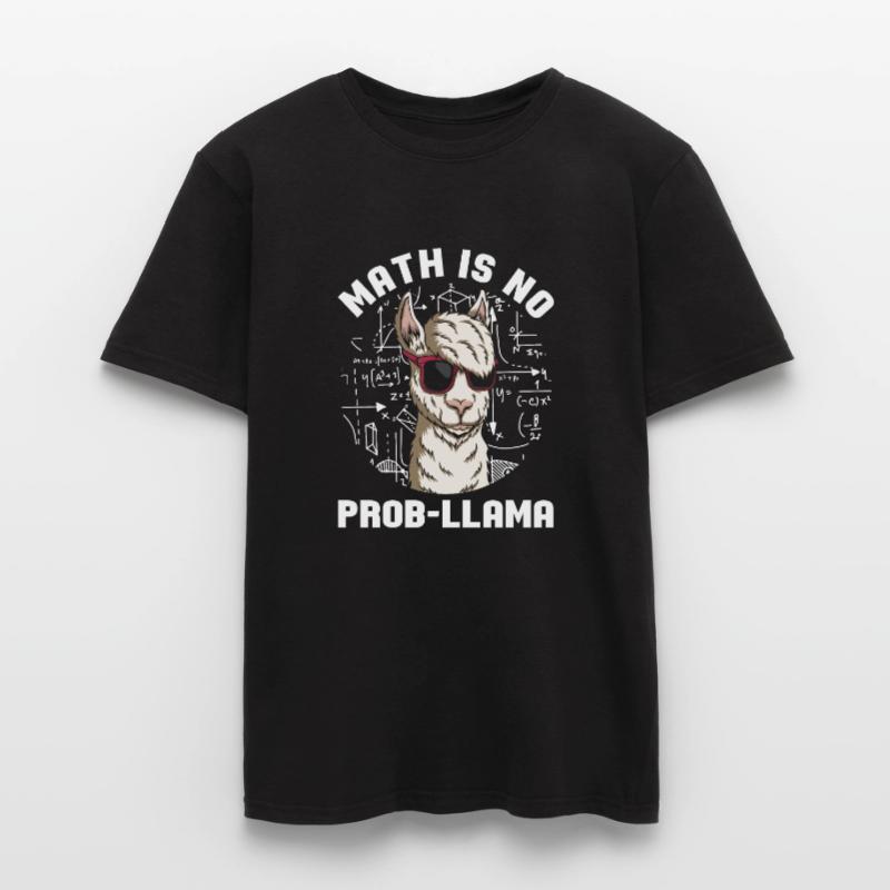 Maths Lama Mathma maths nerd cadeau de maths T-shirt homme