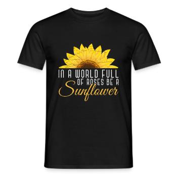 sunflower - Men's T-Shirt - black - Front - AI Model Male 178 light (178cm)