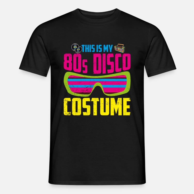 80er - Männer T-Shirt - Schwarz