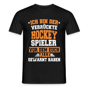 Stage de hockey en salle - T-shirt homme - noir - Devant - AI Model Male 178 light (178cm)