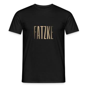 Fatzke Lustiges Wort Lackaffe Selbstironie Kerl - Männer T-Shirt - Schwarz - Vorne - AI Model Male 178 light (178cm)