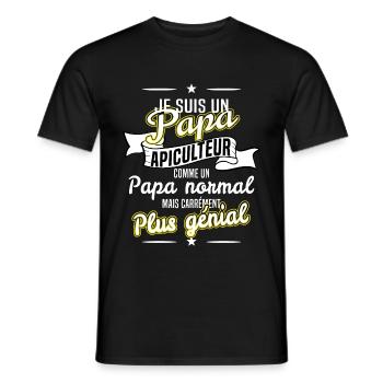 Apiculteur - Apiculture - T-shirt homme - noir - Devant - AI Model Male 178 light (178cm)