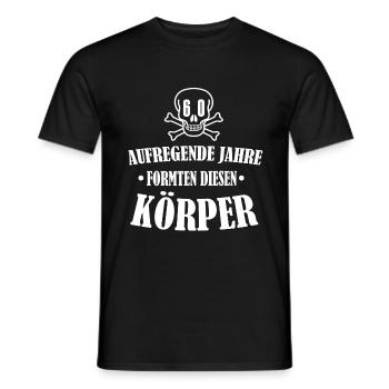 60 Geburtstag - Männer T-Shirt - Schwarz - Vorne - AI Model Male 178 light (178cm)