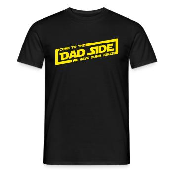 Dad Father's Day Gift Fathers Humor Funny - Men's T-Shirt - black - Front - AI Model Male 178 light (178cm)