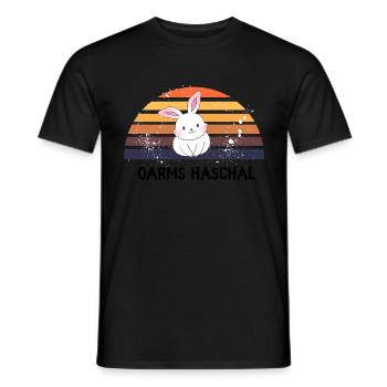 oarms Haschal - bayrischer Spruch - Männer T-Shirt - Schwarz - Vorne - AI Model Male 178 light (178cm)