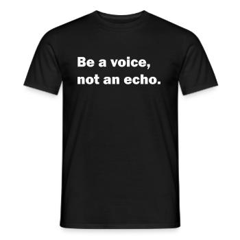 Einzigartig Unikat Geschenk Sei Anders - Männer T-Shirt - Schwarz - Vorne - AI Model Male 178 light (178cm)
