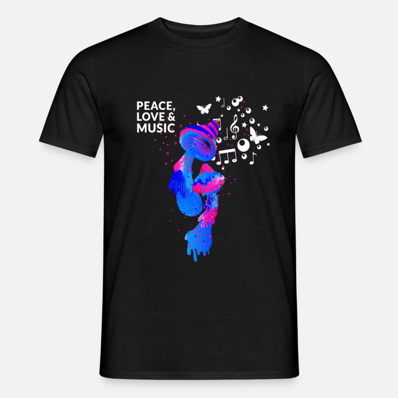 Magic Mushrooms - T-shirt homme - noir