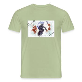 Freeride Freak - Männer T-Shirt - Sage - Vorne - AI Model Male 178 light (178cm)