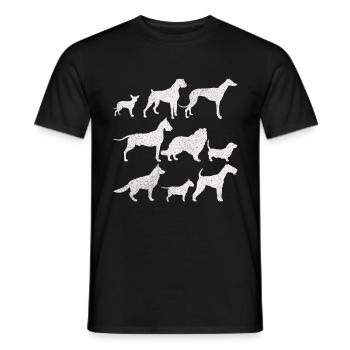 CHIENS CHIENS CADEAUX - T-shirt homme - noir - Devant - AI Model Male 178 light (178cm)