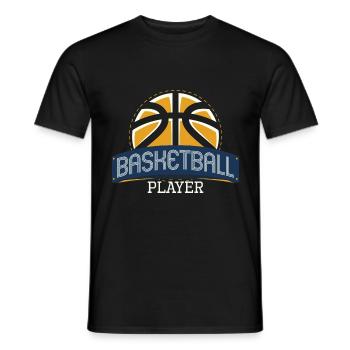 Basketball Sport Gift Team Team Game - Men's T-Shirt - black - Front - AI Model Male 178 light (178cm)