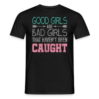 Boese Maedchen Gute Maedchen - Männer T-Shirt - Schwarz - Vorne - AI Model Male 178 light (178cm)