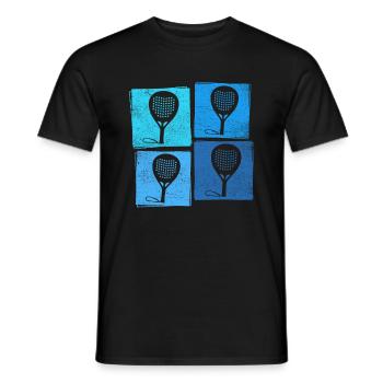 PADEL PÁDLE PADDLE-TENNIS PADEL CADEAU JOUEUR - T-shirt homme - noir - Devant - AI Model Male 178 light (178cm)