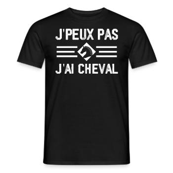 Ich kann nicht, ich habe ein Pferd - Männer T-Shirt - Schwarz - Vorne - AI Model Male 178 light (178cm)