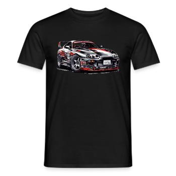 Drift King Elegance - Men's T-Shirt - black - Front - AI Model Male 178 light (178cm)