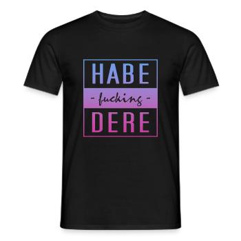 habe dere, minga, oberbayern, bayern - Männer T-Shirt - Schwarz - Vorne - AI Model Male 178 light (178cm)