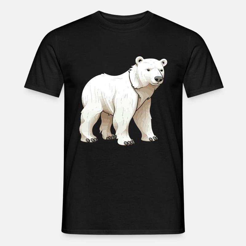 Eisbär Tier Polar bär - Mænd T-shirt - sort