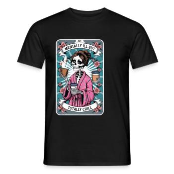 Tarotkarte - Männer T-Shirt - Schwarz - Vorne - AI Model Male 178 light (178cm)
