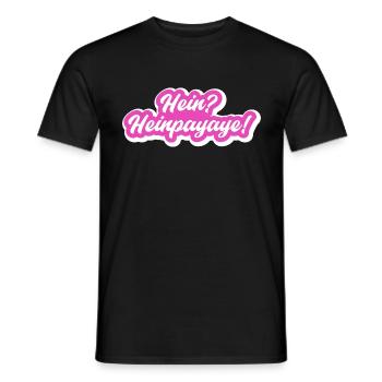 T-shirt Heinpayaye Design 2023 coton imprimé - T-shirt homme - noir - Devant - AI Model Male 178 light (178cm)
