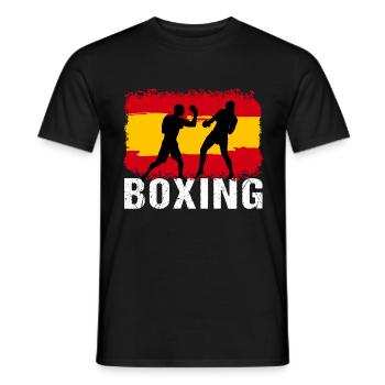Boxing Spanien Kampfsport Boxer - Männer T-Shirt - Schwarz - Vorne - AI Model Male 178 light (178cm)