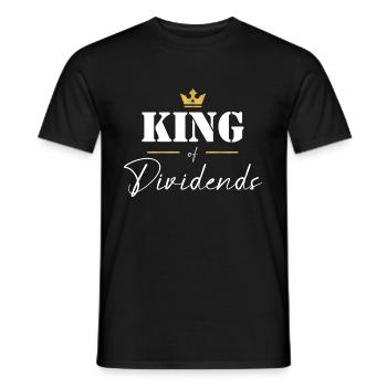 King of Dividends Dividenden König Investor - Männer T-Shirt - Schwarz - Vorne - AI Model Male 178 light (178cm)