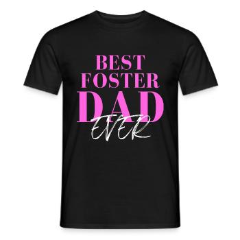 Fête des pères Meilleur père adoptif de tous les temps Papa bonus - T-shirt homme - noir - Devant - AI Model Male 178 light (178cm)