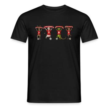 Alle Schweizer Fans - Männer T-Shirt - Schwarz - Vorne - AI Model Male 178 light (178cm)