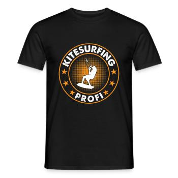 Kiteboarding Kitesurfing Kitesurfer - Kitesurfing - Männer T-Shirt - Schwarz - Vorne - AI Model Male 178 light (178cm)