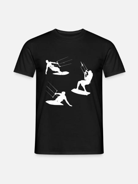 Kitesurfing Watersports Kiteboarding Kitesurfer - Männer T-Shirt - Schwarz