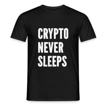 Bitcoin Quotes Cryptocurrency Bitcoin - Crypto - Men's T-Shirt - black - Front - AI Model Male 178 light (178cm)