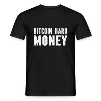 Crypto Investing Bitcoin - Bitcoin hard Money - Men's T-Shirt - black - Front - AI Model Male 178 light (178cm)