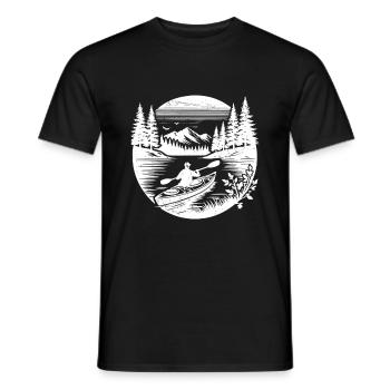 Sports nautiques Kayak Kayak Canoë Kayak Canoë - T-shirt homme - noir - Devant - AI Model Male 178 light (178cm)