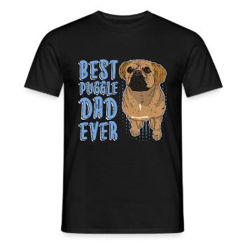 Best Puggle Dad Dogs Father's Day Gift Puggle - Men's T-Shirt - black - Front - AI Model Male 178 light (178cm)