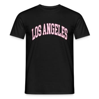 Los Angeles - Men's T-Shirt - black - Front - AI Model Male 178 light (178cm)